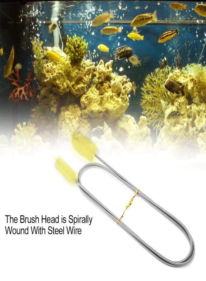 سايج سكوير فرشاة تنظيف مرنة مربعة الشكل من الفولاذ المقاوم للصدأ من سيج - تنظيف سهل لأحواض السمك، حافظ على نظافة حوض السمك الخاص بك وبريقه، بسّط صيانة حوض السمك باستخدام فلتر العلبة متعدد الاستخدامات ذو الطرفين - Image 5